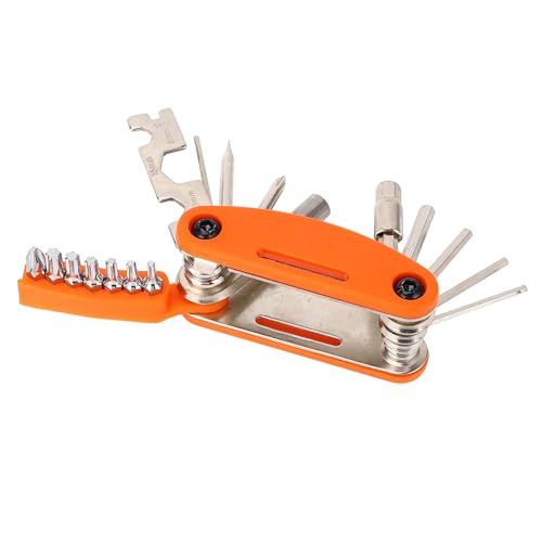 20 in 1 Multitool Professional Portable Integrated Design Repair Tool Emergency Maintenance Camping Travel (Orange)