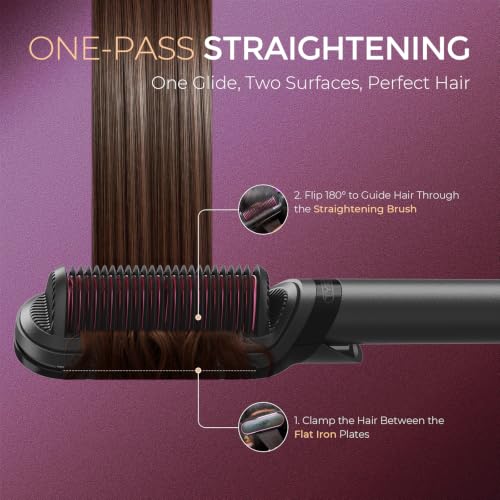 TYMO FLIPRO 5-in-1 Straightener Brush