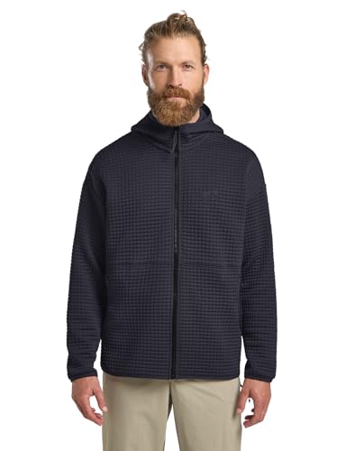 Jack Wolfskin Herren Sweatjacke mit Kapuze und Reißverschluss Mogari Hooded Full Zip atmungsaktiv leicht elastisch für Männer Outdoor und… – Ansicht 1