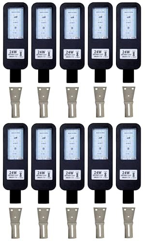 PE 24 Watts BIS Approved LED Street Light Waterproof IP65 Poly Ca...