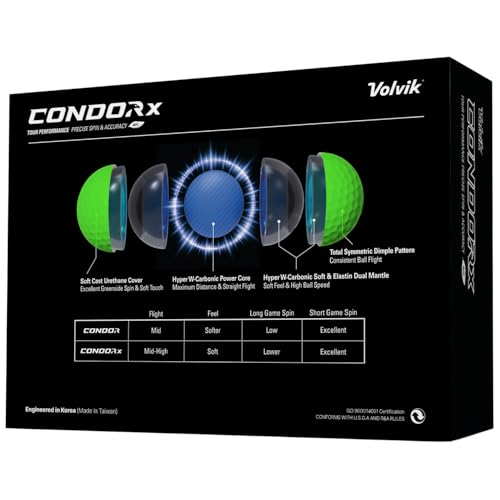 Volvik Condor X Premium Golf Balls (One Dozen) (Green)