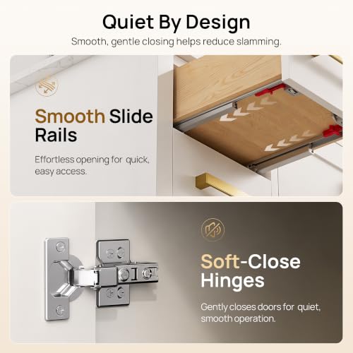 Image of DeerValley 48'' Bathroom Vanity, Pre-Assembled Modern Wood Bathroom Cabinet Sink Combo with Backsplash with Ceramic Sink Top