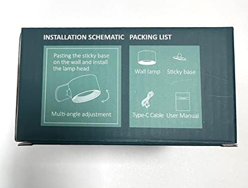 Wall Light Indoor, Smart Wall Lamp Dimmable with Battery with USB Charging Port, Smart Led Wall Lamp Indoor Touch Control 3 Brightness Levels 16 Million Colours 360° Rotatable for Living Room