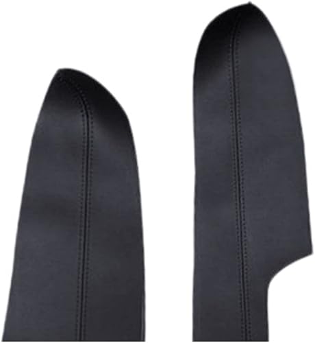 Miniatura 2 de Jfqm - Juego de 4 fundas de reposabrazos de cuero de microfibra negra para Nissan X-Trail Rogue 2018 2017 2016 2015 2014