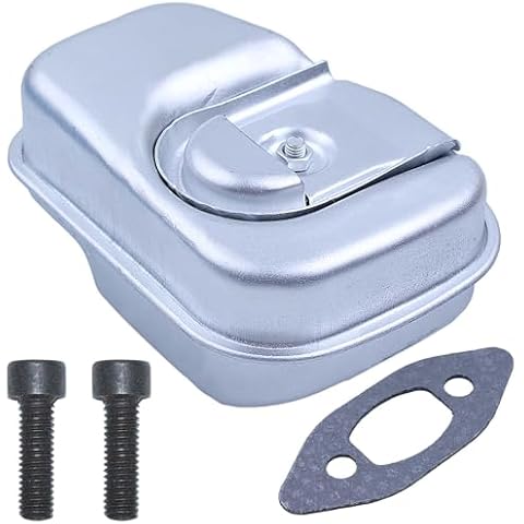 Hyceker PR4218 Muffler Exhaust Bolts Gasket Kit for Poulan Pro PR4016 PR4218 PL3314 PL3816 PP4218A Husqvarna 120 Mark III 38cc 40cc 42cc Gas Chainsaw Parts 530071887 545006007 Cover