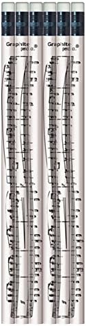 Classical Music Note Design Pencils x 12