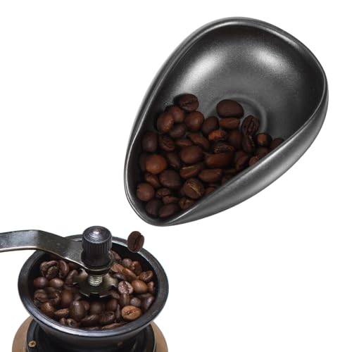 Vaso dosificador de café de cerámica negro