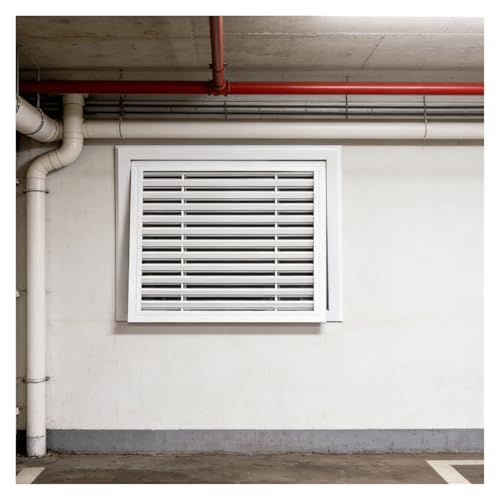 Grilles d'aération alu 14x44 pouces avec persiennes de ventilation - 2
