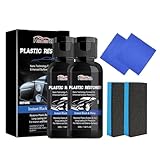 Mxlfdc 2 Pack Back to Black Trim Restorer, Car Plastic Restorer Black,Crystal Coating Plastic Restoration, Plastic Restorer Prevents Drying Aging for Cars