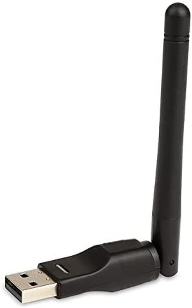J&J USB WiFi Adapter Dongle OEM WiFi Mini USB Receiver WiFi USB Adapter Long Range WiFi Antenna Wireless RALINK RT5370 150Mbps Mini WiFi 5370 Wireless Wi Fi Dongle with External WiFi Antenna for SKYBOX / Decoder / ZGEMMA / SUNRAY / DREAMBOX