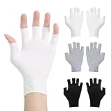 Matériau en coton de haute qualité et doux pour la peau : fabriqués en coton doux et respirant, ces gants sans doigts sont particulièrement doux pour la peau et parfaits pour les peaux sensibles ou l'eczéma. Le matériau naturel de ces gants en coton est confortable à porter, empêche la transpiration des mains et peut être facilement lavé. Cette qualité fait de ces gants un compagnon fiable pour la routine de soin quotidienne.