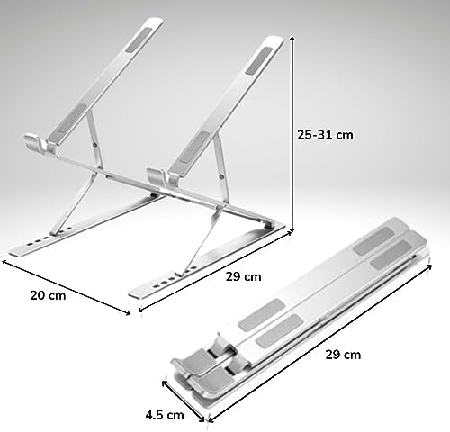 5DM-Ayarlanabilir Dizüstü Destek Tabanı Tamamen Katlanabilir Taşınabilir Laptop Yükseltici - Görsel 2