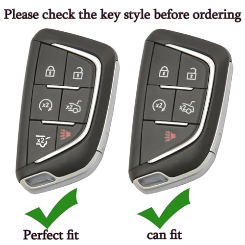 WNILIAN for Cadillac Key Fob Cover Keychain Accessories 6-Button TPU Case by wnilian - Used condition - Image 2