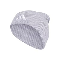adidas Performance Cuffed Beanie, Light Grey Heather/White, One Size (Men)