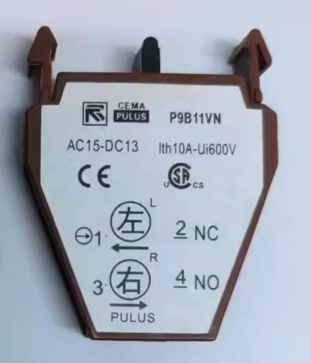 5PCS New for Push Button Contact P9B11VN 1 On and 1 Off