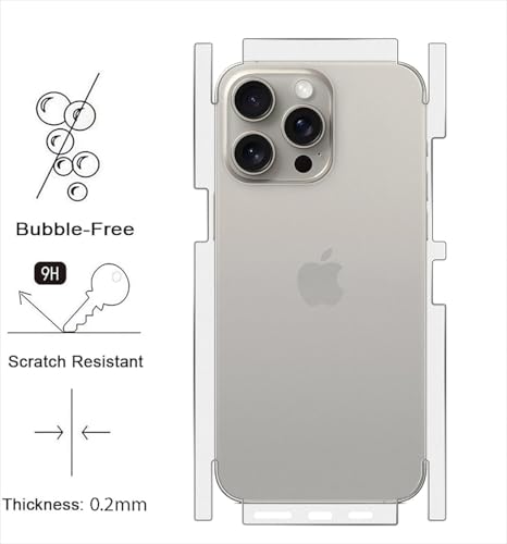 Image of FabeKee Tempered Glass Screen Protector Compatible for iphone 16 pro | Front And Back Screen Guard With camera lens protector 3 in 1 (iphone 16 pro)
