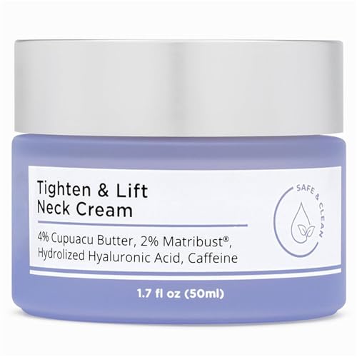 Neck Firming Cream - Tighten & Lift Firming Neck Cream - Anti-Aging Neck Cream for Tightening and Wrinkles for an Even Skin Tone and Neck Lift - Neck Cream For Sagging And Tighten, 50ml