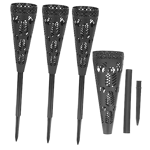 GRIRIW 4piezas Jarrón De Sacrificio De Plástico para Cementerio con Soporte para Flores Artificiales Macetero para Césped Jarrón Hueco para Tumbas Adecuado para Decoración Funeraria