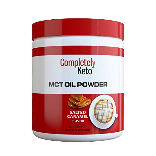 Completely Keto MCT Oil Powder from Fractionated Coconut C8 MCT Oil - Perfect Powdered MCT Keto Creamer for Coffee, Salted Caramel