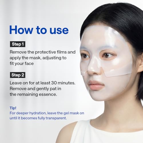 Image of Mediheal Hyper Hyaluronate - Hydrogel Moisture Deep Mask, Overnight Hydrating & Plumping Gel Mask, Long-Lasting Moisture Lock, Smooth & Supple Skin Care, Korean Skincare (4ea)