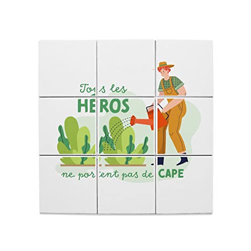 Carreaux céramique décoratif pour embellir votre cuisine d'été avec le thème jardinier 60x60cm