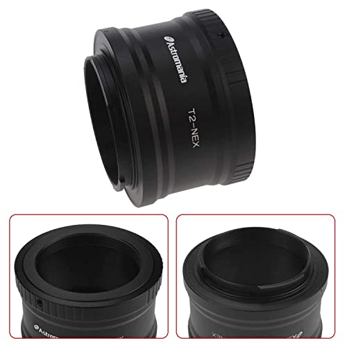 Astromania T/T2 Lens Mount Adapter Ring For Sony-Nex Camera - Precision Machined T2 Adaptor Ring For All Sony Nex Compact System Cameras #TOP1