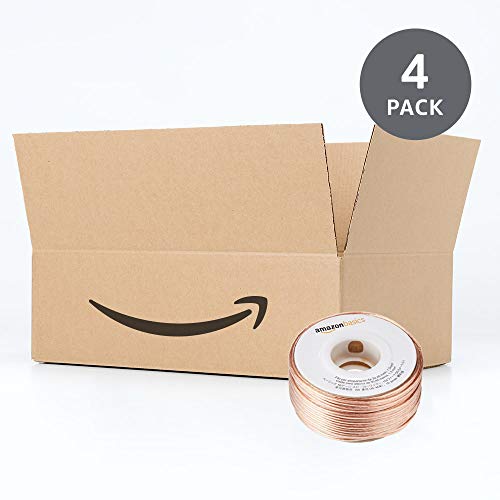 Amazon Basics 16-Gauge Speaker Wire Cable, 100 Feet, 4-Pack #TOP3