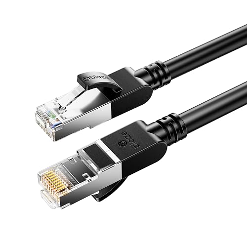 biaze WX65 Cat 7 Patchkabel Netzwerkkabel Gigabit Patch DSL LAN Ethernet 1m Kabel, Hochgeschwindigkeit 10Gbps Wlan Internetkabel Schirmung SFTP Gigabit Patchkabel (RJ45 Stecker Cat-7 S/FTP PIMF)
