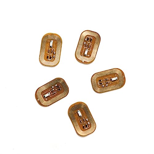 Diheohg 5 Uds NFC Flash Nail Sticker LED Chip Desnudo LáMpara Inteligente para UñAs Mejora de Pegatinas para UñAs, Luz Verde