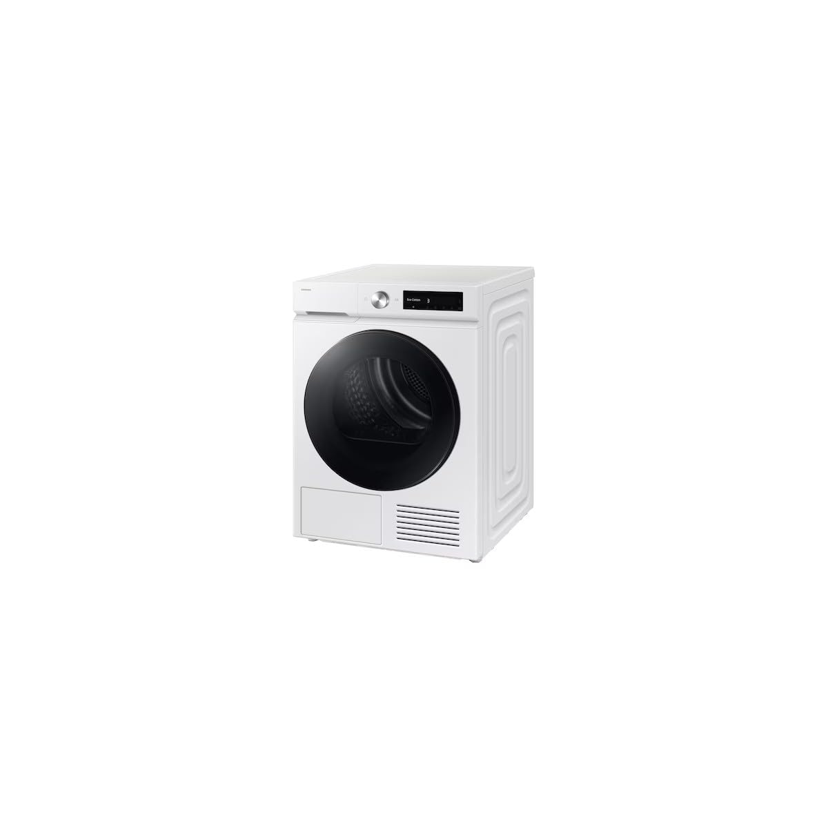 Samsung Bespoke AI DV90DB7845GW/U3 Wäschetrockner, 9 kg, Wärmepumpe, WLAN, Optimaler Trocken-Sensor, Quick Drive, Display AI Control, Frontlader, 60 x 85 x 60 cm