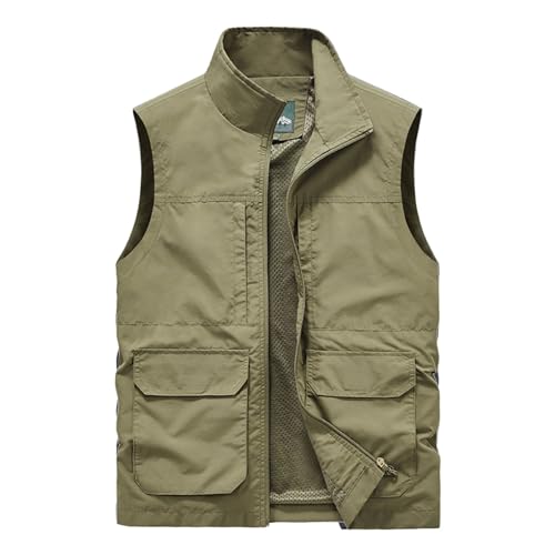 Gilet tactique de safari homme contre la chaleur veste sans manches aérée