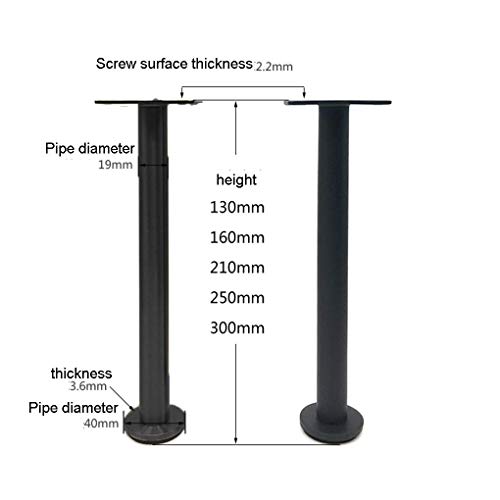 Patas de sofá de acero inoxidable de diseño minimalista negro 30cm 7