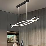 La suspension LED de conception moderne :Suspension LED 3000k-6000k gradable en continu avec télécommande Design moderne chic en métal Acrylique Hauteur réglable Lampe de salle à manger Lampe de table à manger Lampe de salon Suspension, matériau principal en métal et acrylique de haute qualité, excellente finition et assemblage facile.vie moderne. La luminosité peut être réglée par la télécommande et la luminosité sombre est réglable de 5% à 100%. Les plafonniers à puce LED de haute qualité ne seront pas perturbés par la haute fréquence, créant une atmosphère de vie agréable.