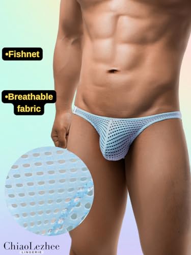 Sexy Briefs For Men, Low Rise Hollow Out, Breathable Soft Fishnet4