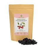 Kirschen getrocknet (1kg), Süßkirschen entsteint, natürlich und ungezuckert, Kirschen süß, Trockenobst Snack