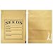 PABCK 100 Pack Small Resealable Seed Envelopes with Clear Window 2.7x3.7inch Brown Kraft Paper Packet with Preprinted Seed Collecting Template for Seed Flower Vegetable Plants Garden Storage Packaging