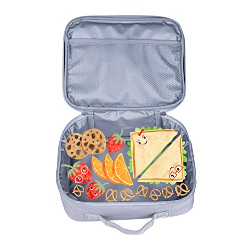 Image of Wildkin Kids Insulated Lunch Box, Peace Signs | Insulated, wipe-clean lunch box for school, daycare, and travel