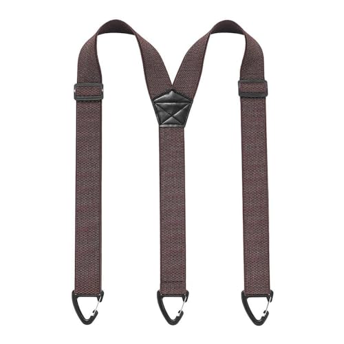 Image of Suspenders for Men Black, Professional Elastic Braces with Strong Clips, Durable Support for Work and Formal Wear, Adjustable Design for Daily Comfort, Black Color Polyester Material