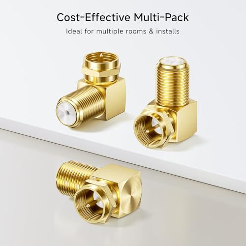 Cable Matters Paquete 3 Adaptadores RG6 Coaxiales Ángulo Recto miniatura 7