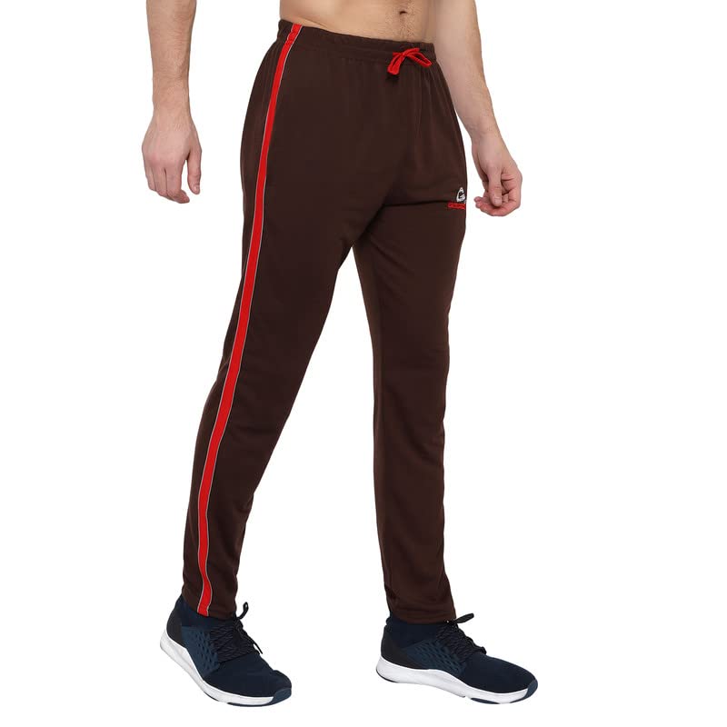 Image of GOLAZO Regular Fit Multicolor Cotton Track Pants for Men with Comfort and Style in Your Athelisure Wear