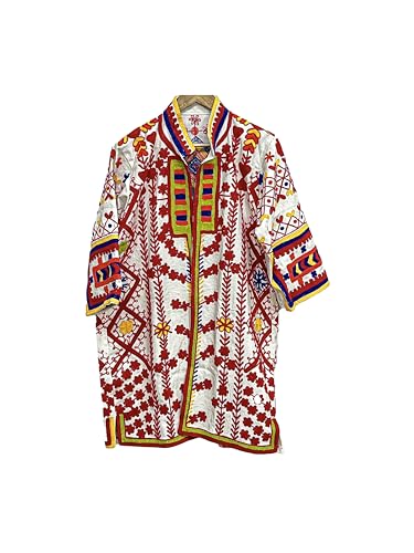 El mejor review de Suzani los mejores 10. 31 ETHINUMATIC Suzani chamarra bordado, chamarra suzani para mujer, chamarra de algodón indio, chamarra bordado, chamarra kimono suzani (US, Alpha, talla única, regular, largo...