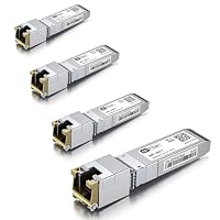 H!Fiber.com HiFiber 10G SFP+ RJ45 Transceiver (Marvell 113C),Multi-Gig Auto-Negotiation, kompatibel mit Cisco, Ubiquiti, MikroTik, QNAP, HPE, TP-Link u.a., 30 m, 4 Stück