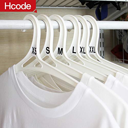 Hcode 1 Inch White Round Retail Clothing Size Label Adhesive Apparel Size Stickers A Set Of 6 Rolls Xs S M L Xl Xxl Total 3000 Pieces (3000 Pcs, Xs-Xxl) #TOP4