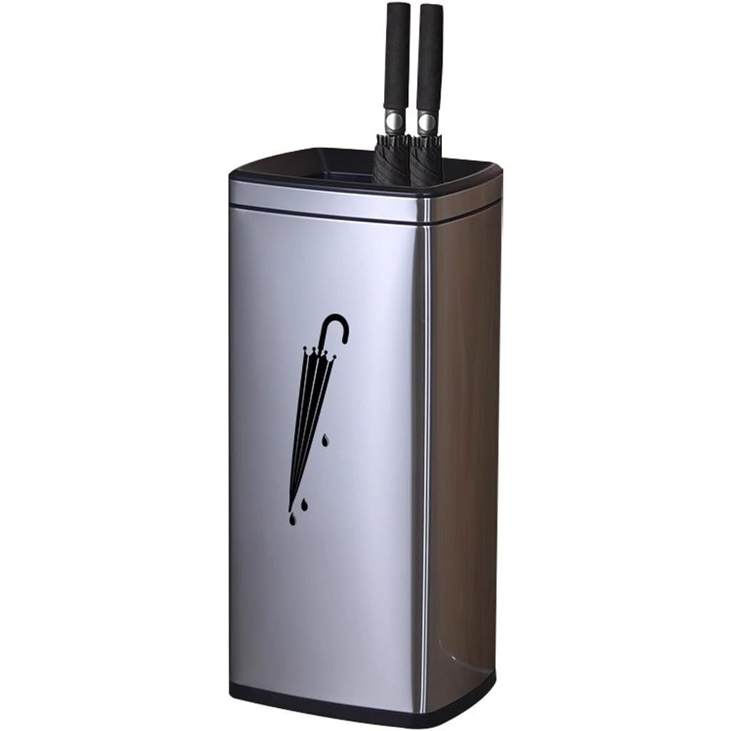 Flyiodfcxv Silver Color Umbrella Stand, Holder Hotel Lobby Vertical, Square Home(Silver Color)