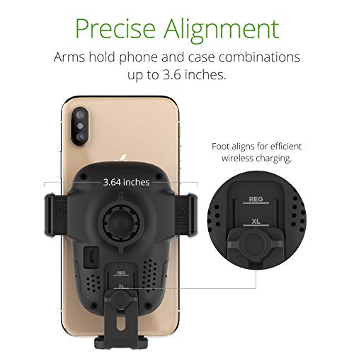 iOttie Auto Sense Qi Wireless Car Charger - Automatic Clamping Dashboard Phone Mount with Wireless Charging for iPhone, Samsung Galaxy, Google Pixel, Huawei, LG, and Other Smartphones by iOttie - Image 4