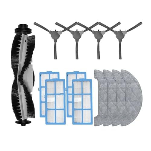 ZVVOEDMR Compatible con Lenovo, E1 Robot Aspirador Rodillo Principal Cepillo Lateral Filtro Mopa Paños Trapo Repuesto Accesorios Reemplazo