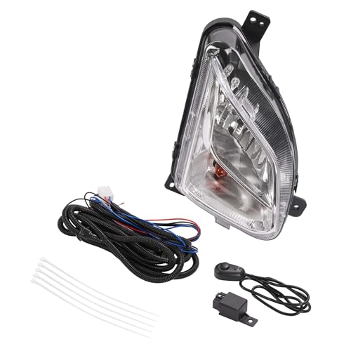 HECASA Right Turn Signal Light Compatible with 2018-2021 Chevrolet Equinox Replacement for GM2593323 84226250 Turn Signal Lamp w/Fog Light Clear Lens Chrome Housing Passenger Side by HECASA - Image 3
