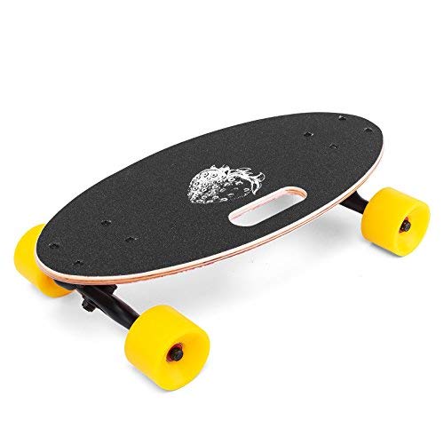 Popsport 19 Inch Longboard Skateboard 440Lbs Strong 7 Ply Russian Maple Complete Skateboard Cruiser Skateboard With Handle For Beginners And Pro (Red Strawberry) #TOP3