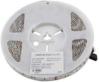 YINGGAI UL Listed RGB Led Flexible Strip Waterproof IP65 300 SMD5050 60 LEDs/M Purple Green Ice Blue Warm White Red 12V DC (1 Piece), 95w