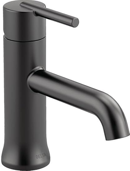 Delta Faucet 559LF-BLLPU Single Handle Lavatory Faucet, Matte Black
